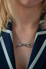 Whippet Pendant Necklace