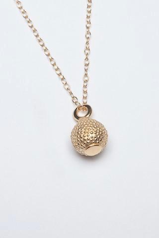 Spotted Ball and Chain Pendant Necklace