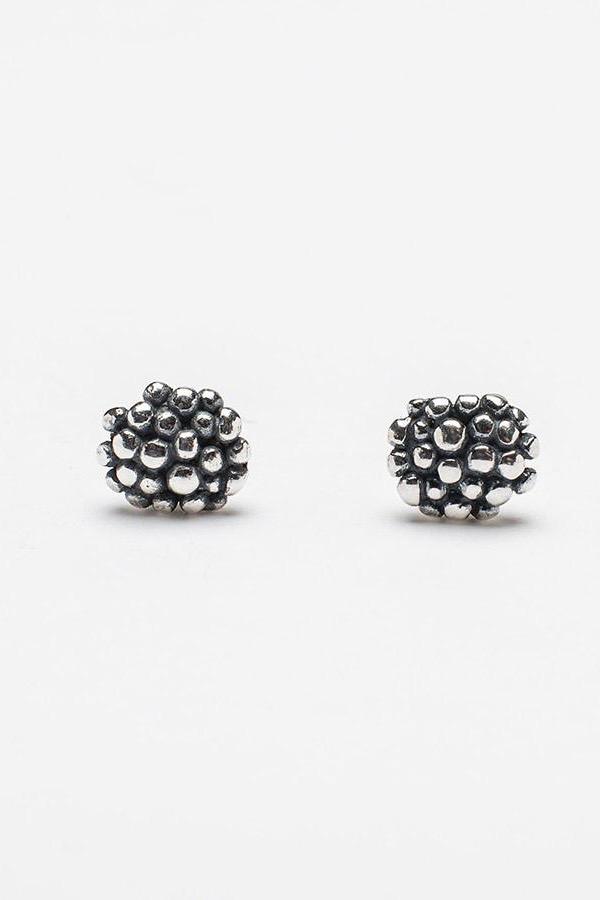 Small Raspberry Stud Earrings