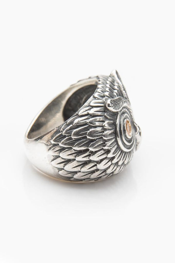 Owl Ring with Yellow Sapphires Catherine Hills Jewellery